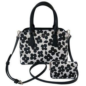 Kate Spade Darcy Graphic Blooms Small Satchel & Matching Small Zip Card Case